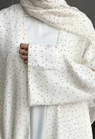 Vêtements islamiques modestes Willson, style Dubaï, abaya pour femmes, ensemble deux pièces, robe musulmane, hijab de luxe, abaya 2026