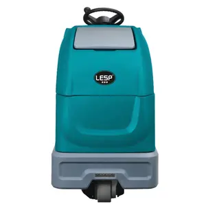 Fregadora de suelo de pie LESP con funciones de fregado y secado máquina de limpieza de suelo de goma