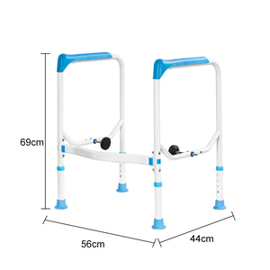 Bán buôn OEM gấp <span class=keywords><strong>commode</strong></span> xử lý có thể điều chỉnh nhà vệ sinh tay vịn dễ dàng lắp ráp cho nhà vệ sinh an toàn đường sắt - Product Image 6