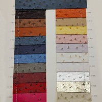 Maßgefertigter Kunstleder-Stoff PU PVC Mikrofaser Glitzer Straußenleder Synthetisches Leder in Rollen für Kleidung Taschen Sofa