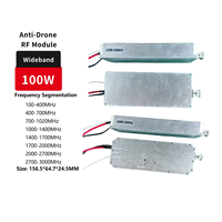 Amplificateur RF GaN Shell 100W 100-400-700-1020, module à large bande ultra-large, module LORA FPV UAV
