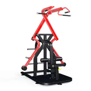 Gym strength equipment scissors high pull back trainer plate loaded lat pulldown machines