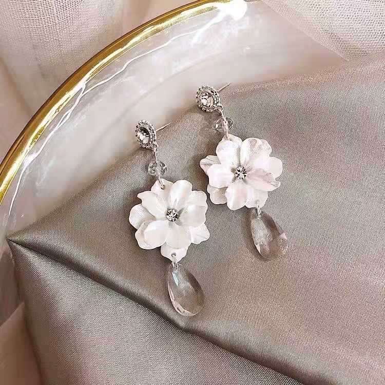 Pendientes De Cristal Crystal Drop Bowknot