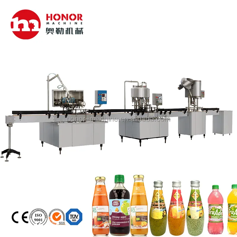 Automatic Honor Machine Linear Type Bottled Pure Water Rinsing Filling Capping Labeling Packaging Production Machine