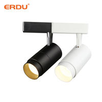 ERDU 10w Système d'éclairage sur rail réglable zoomable Projecteur à led Cob en aluminium
