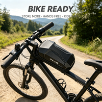 Étui de luxe en EVA avec fermeture éclair pour sac de guidon de vélo, étanche, grande capacité, coque rigide, sac de voyage spécial pour vélo