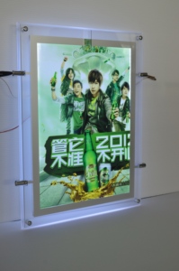 Acrylic Slim LED hộp đèn cho bất động sản & nhà hàng Bảng <span class=keywords><strong>Menu</strong></span> hiển thị tiêu thụ điện năng thấp treo khung hình - Product Image 6