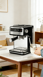 Máquina de Espresso Semiautomática Nueva de Fábrica a Bajo Precio, 15 Bares, Pantalla a Color, 1.5 Litros de Agua, Portátil, para Hogar y Hotel - Product Image 6