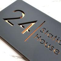 Plaque de porte personnalisée moderne en acrylique, métal, bois, acier, pour maison, hôtel, chambre, salle de bain, signalétique, plaque nominative