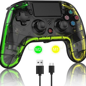 Para PS4 para controlador inalámbrico <span class=keywords><strong>Bluetooth</strong></span> P4 Neutral Glowing Holographic Trigger Gaming <span class=keywords><strong>Joystick</strong></span> para exportación - Product Image 1
