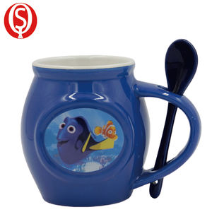 Tazas innovadoras <span class=keywords><strong>de</strong></span> alta calidad <span class=keywords><strong>de</strong></span> Spider-Man, apariencia bonita, forma gordita, <span class=keywords><strong>taza</strong></span> <span class=keywords><strong>de</strong></span> café <span class=keywords><strong>de</strong></span> cerámica con palo agitador - Product Image 2