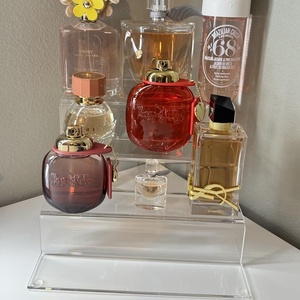 Espositore Trasparente in Acrilico Multistrato <span class=keywords><strong>per</strong></span> Profumi, Scaffale a Più Livelli <span class=keywords><strong>per</strong></span> Cosmetici e Trucchi da Bancone - Product Image 1