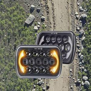 ไฟหน้า LED รุ่นใหม่ ปี 2023 กำลังไฟ 200W ขนาด 5x7 7x6 รุ่น H6054 6054 สำหรับรถจี๊ป เชอโรกี XJ แรงเลอร์ YJ สำหรับรถฟอร์ด เชฟวี่ จีเอ็มซี และมอเตอร์ไซค์อื่นๆ - Product Image 3