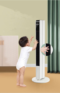 Summer Cold Air High Quality Intelligent <b>Remote</b> <b>Control</b> Bedroom Office Strong Floor Style Bladeless Home Tower <b>Fan</b> Bladeless Des - Product Image 2