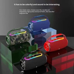 BOOMBOX680 Enceintes portables étanches en tissu avec radio FM, super basses, USB, TF, stéréo, woofer, enceintes puissantes Bluetooth - Product Image 4