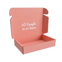 Boîte d'expédition en carton ondulé personnalisable et étanche avec doublure intérieure en mousse – Couleur/taille personnalisée pour articles de mode, bijoux, cadeaux