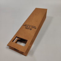 Doppelgriff-Pappkarton, tragbare Wellpappbox, Weinverpackung, Rotwein-Geschenkbox, Kraftpapier-Kamelienölbox, Rotwein-Tasche