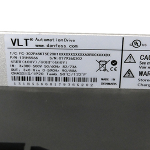 ชุด FC-302 VLT 45KW/60HP 380-500V ไดรฟ์ความถี่ตัวแปร IP20ตัวควบคุมความเร็วมอเตอร์ AC - Product Image 4