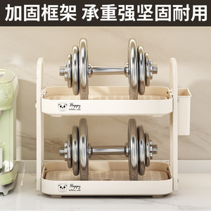 ชั้นวางแก้วน้ำสองชั้นรูปฉลามทะเลพร้อมที่ระบายน้ำสำหรับใช้บนโต๊ะในครัว - Product Image 3