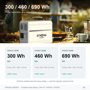 Station d'alimentation portable Victpower Strong Energy 300W 500W 800W à onde sinusoïdale pure USB C PD - Product Image 2