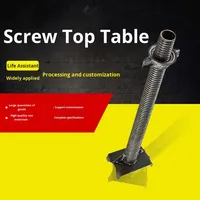 Étais de construction creux à vis, support simple à tête spirale, réglable, pour échafaudage en acier, avec surface PVD supérieure