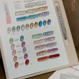 New Uv <b>Nail</b> Art <b>Gel</b> Explosive Shiny Tablet <b>Set</b> 20 Color Distribution Display Board Factory Wholesale Customization - Product Image 2