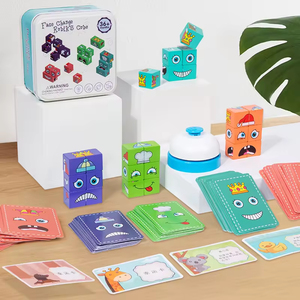Jeu de société Puzzle parent-enfant Jouet Battle Face Changing Cube Jeu de cube changeant de visage en bois - Product Image 2