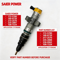 Injecteur de carburant 172-5780 188-8739 217-2570 235-2887 235-2888 236-0962 10R-7224 pour moteur C-9