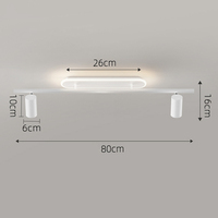 Spots à rail magnétique modernes et simples 10W 20W 30W Luminaire à rail LED pour hôtel