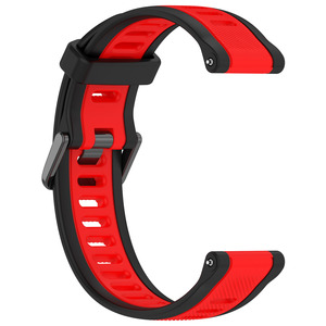<span class=keywords><strong>Correa</strong></span> de Reloj de Silicona Texturizada de Dos Tonos de 20 mm/22 mm para <span class=keywords><strong>Garmin</strong></span> Forerunner 165, <span class=keywords><strong>Correa</strong></span> de Repuesto de Estilo Oficial - Product Image 3
