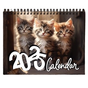 Lịch Treo Tường mèo dễ thương lịch mèo 2025 mới lịch xoắn ốc 12 tháng - Product Image 5