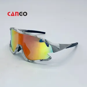 De moda de deporte espejo gafas de sol al aire libre montar gafas uv400 corriendo snowboard gafas de equipo