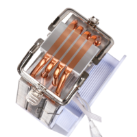 SAMA Prêt à expédier Refroidisseur de processeur universel 9 cm pour plateformes AMD et INTEL, radiateur de refroidissement par air en cuivre pour PC, ventilateur de refroidissement CPU