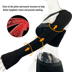 Manguito de compresión transpirable personalizado de grado médico para brazo, <span class=keywords><strong>rodilla</strong></span> y muñeca, 20-30 mmHg, para linfedema, hinchazón y artritis - Product Image 5