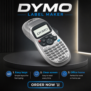 Impresora de Etiquetas Portátil <span class=keywords><strong>DYMO</strong></span> <span class=keywords><strong>LetraTag</strong></span> LT-100H, Ancho de Etiqueta de 12 mm, <span class=keywords><strong>Etiquetadora</strong></span> Manual para el Hogar y la Oficina, con 91330 Etiquetas en Stock - Product Image 2