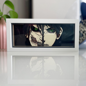 Lampe de nuit de bureau, lampe en papier sculpté d'anime, ornements, lampe en papier découpé, ombre, lampe <span class=keywords><strong>japonaise</strong></span> <span class=keywords><strong>manga</strong></span>, cadre photo, boîte à lumière - Product Image 2