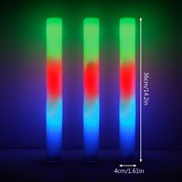 Bâtons de mousse colorés à LED lumineuses Bâtons lumineux en éponge Bâtons Rally Rave Baguettes lumineuses Bâton lumineux clignotant Fournitures de fête