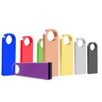 Flash Drive USB LOGO kustom, Flash Drive logam Mini 32GB 64GB 128GB 256GB, USB Stick 2.0 3.0, memori Flash disk 1TB 2TB