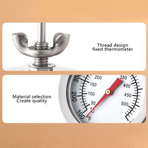 Thermomètre de barbecue en métal 52 mm pour camping, four domestique et poêle à gaz 50 ℃ -500 ℃ - Product Image 4