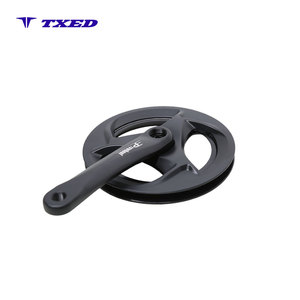 <span class=keywords><strong>Pédalier</strong></span> de <span class=keywords><strong>vélo</strong></span> de route BMX à quatre coins en forme de cœur 3/32"x42T X170MM X9/16" avec disque denté noir en aluminium anodisé léger - Product Image 4