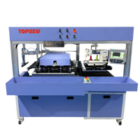 Machine automatique robuste à quatre postes pour la découpe de cols, avec dépoussiéreur anti-colmatage, pour la découpe de cols côtelés, prix usine TS-7003S