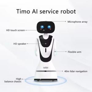 Nouveaux robots d'accueil commerciaux intelligents pour la maison connectée, avec affichage publicitaire humanoïde guidé par IA et Wi-Fi, pour restaurants, hôtels et centres commerciaux - Product Image 6