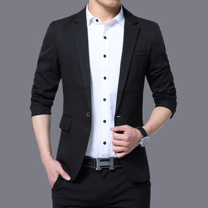 <span class=keywords><strong>Veste</strong></span> de costume d'affaires pour hommes, <span class=keywords><strong>Blazer</strong></span> personnalisé de haute qualité, Stretch, noir <span class=keywords><strong>marine</strong></span>, bouton personnalisé avec fermeture, vente en gros, collection 2020 - Product Image 5