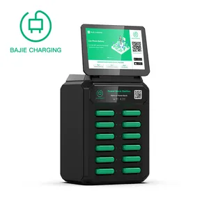 2023 Kiosk bajie nuovo prodotto 12 slot macchina di ricarica condivisa sistema di ricarica a noleggio per telefoni cellulari