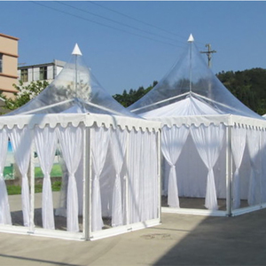 Tente de réception A-Frame en toile de voile 200 places, ignifuge et imperméable, pour mariages et événements en extérieur, avec structure en aluminium - Product Image 4