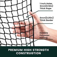 Filet d'entraînement de golf classique 10 x 8 pieds, cage de frappe avec écran d'impact, simulateur vierge en nylon, graphiques imprimés au choix Ebest EB