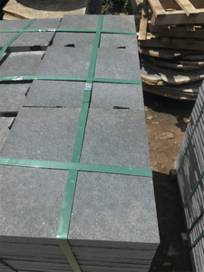 Black Basalt Natural Stone Walkway Outdoor Landscape <b>Square</b> Antislip Flooring Tile Paving Stone - Product Image 3