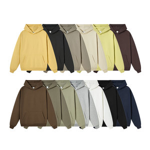 Custom Logo 420GSM Heavyweight Men's <b>Hoodie</b> French Terry Plain Blank Knitted <b>White</b> <b>Oversized</b> Hooded Breathable Streetwear - Product Image 6