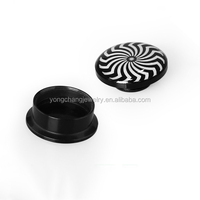 Bouchon d'oreille en acrylique personnalisé Tunnel de civière d'oreille extenseur de bijoux de Piercing de mode en acier inoxydable pour cadeau de fiançailles de mariage de fête