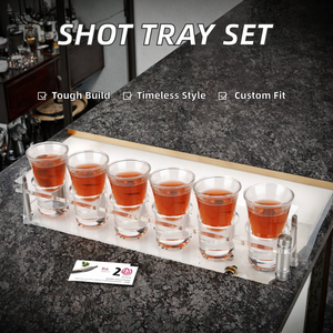 Acrilico Design classico Tequila <span class=keywords><strong>Shot</strong></span> Board con marchio di Roro bicchierini alla rinfusa Bar Baijiu Soju titolare - Product Image 3